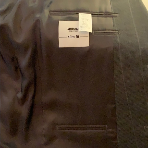 Murano Collezione Gray 100% Wool Slim Fit Suit - Picture 12 of 13